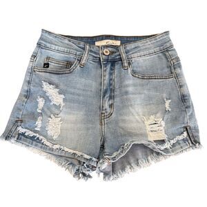 KanCan High Waist Distressed Jean Shorts Women's Size 3/25